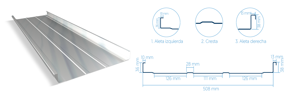Cubierta Duralum ALUMINA - Alumina